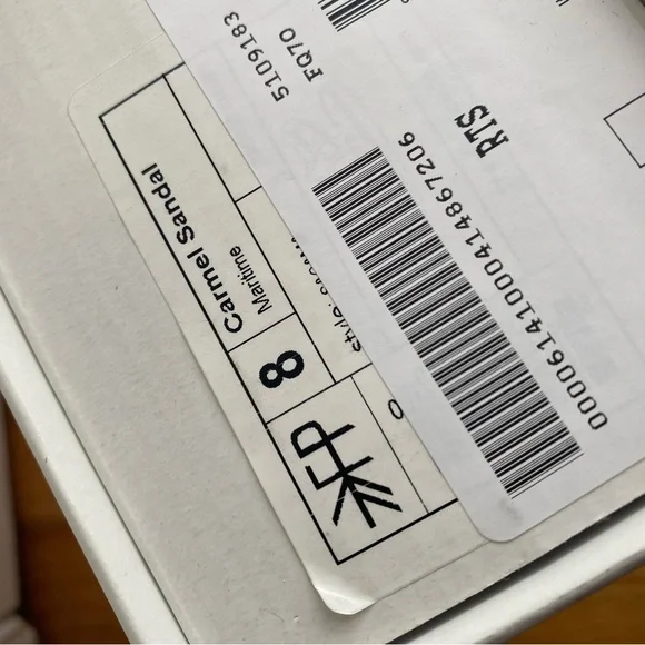 New Freshly Picked Carmel Sandals Maritime in navy leather size 8 - Picture 8 of 9